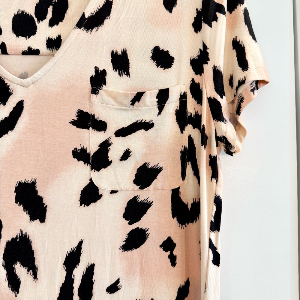 Soma Cool Nights Animal Print Sleep Shirt Size M - Picture 4 of 7